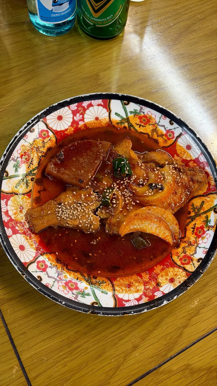 양파와 무를 넣고 조린 병어조림