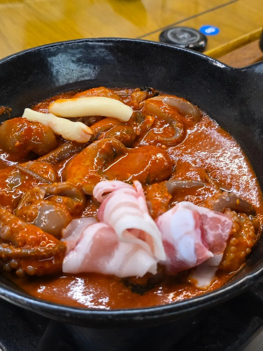 미식가 이모카세 메인 요리 접시