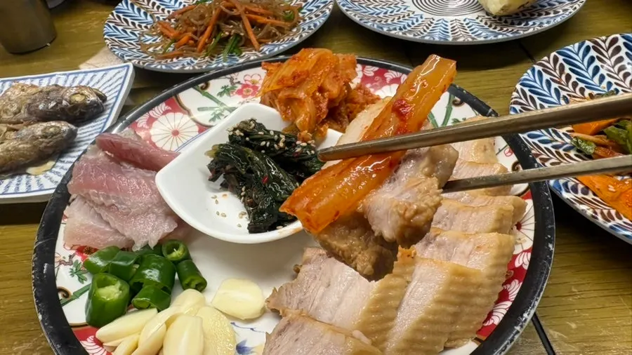 이모카세 후반 코스 요리