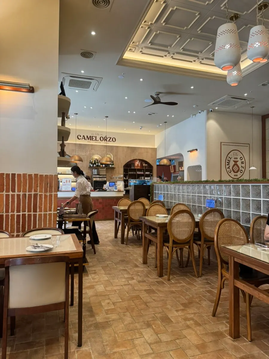 Camel Orzo exterior with an Italian dining atmosphere