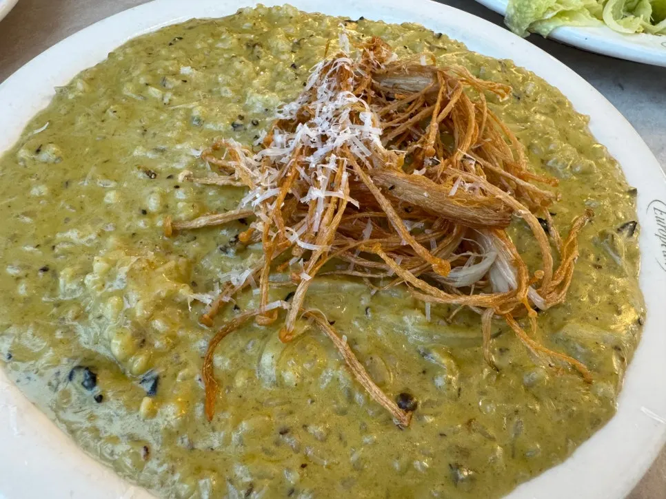 Abalone cream risotto at Bueokgan Sangmu Branch