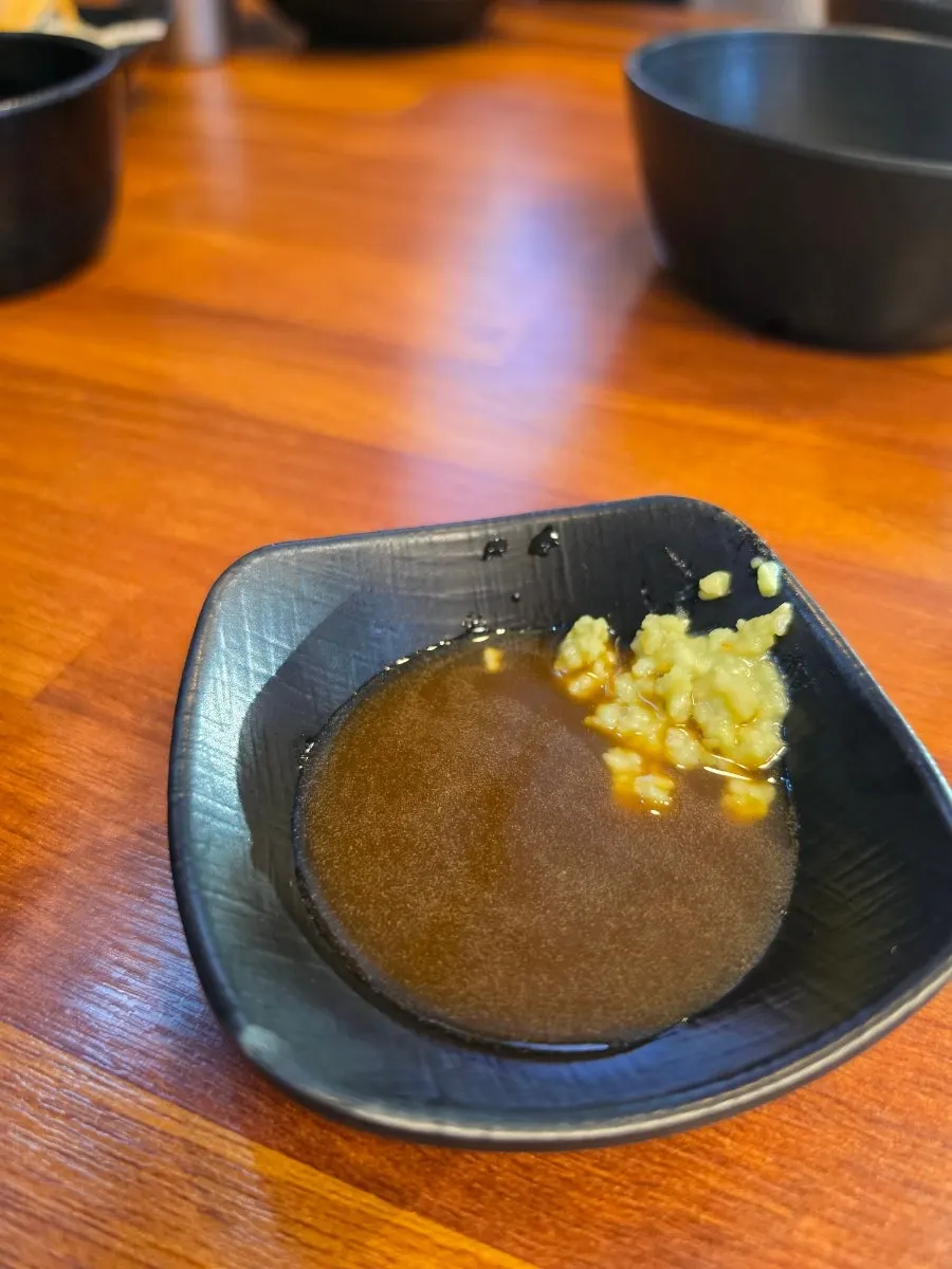 Dried seaweed, wasabi, and soy sauce basic side dishes