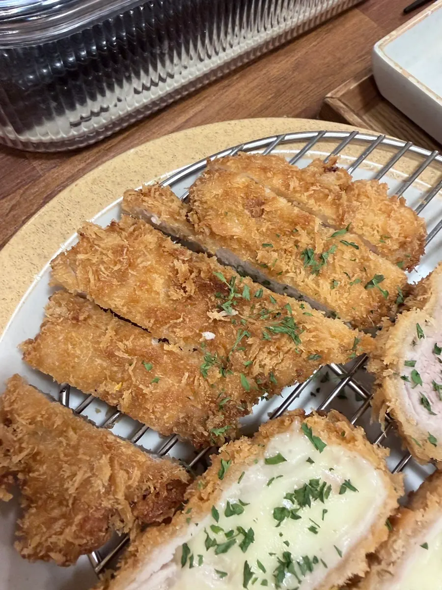 카츠와 생맥주 한 잔