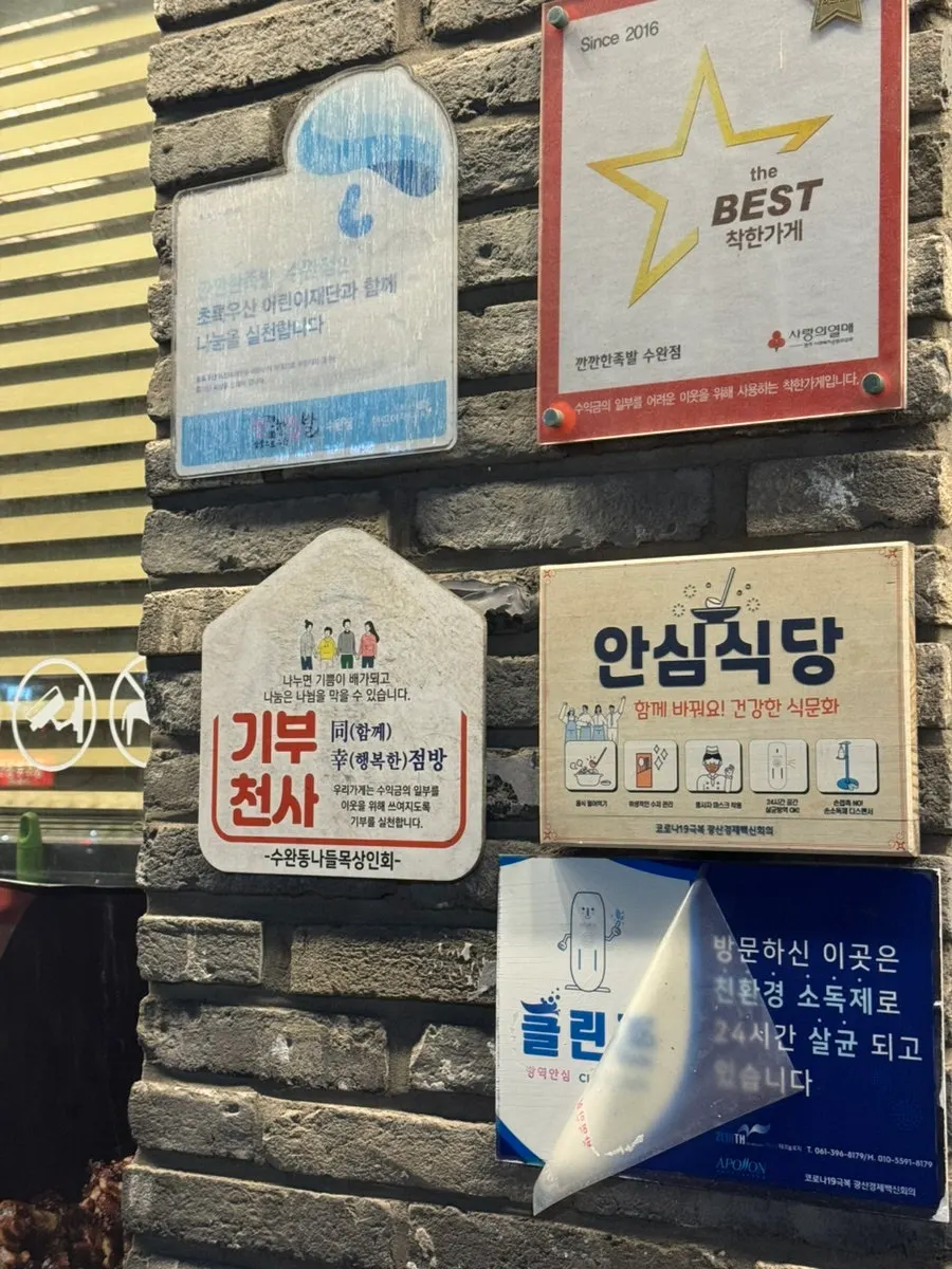 Foto vertical de la entrada de Kkankkan Jjokbal Suwan Branch