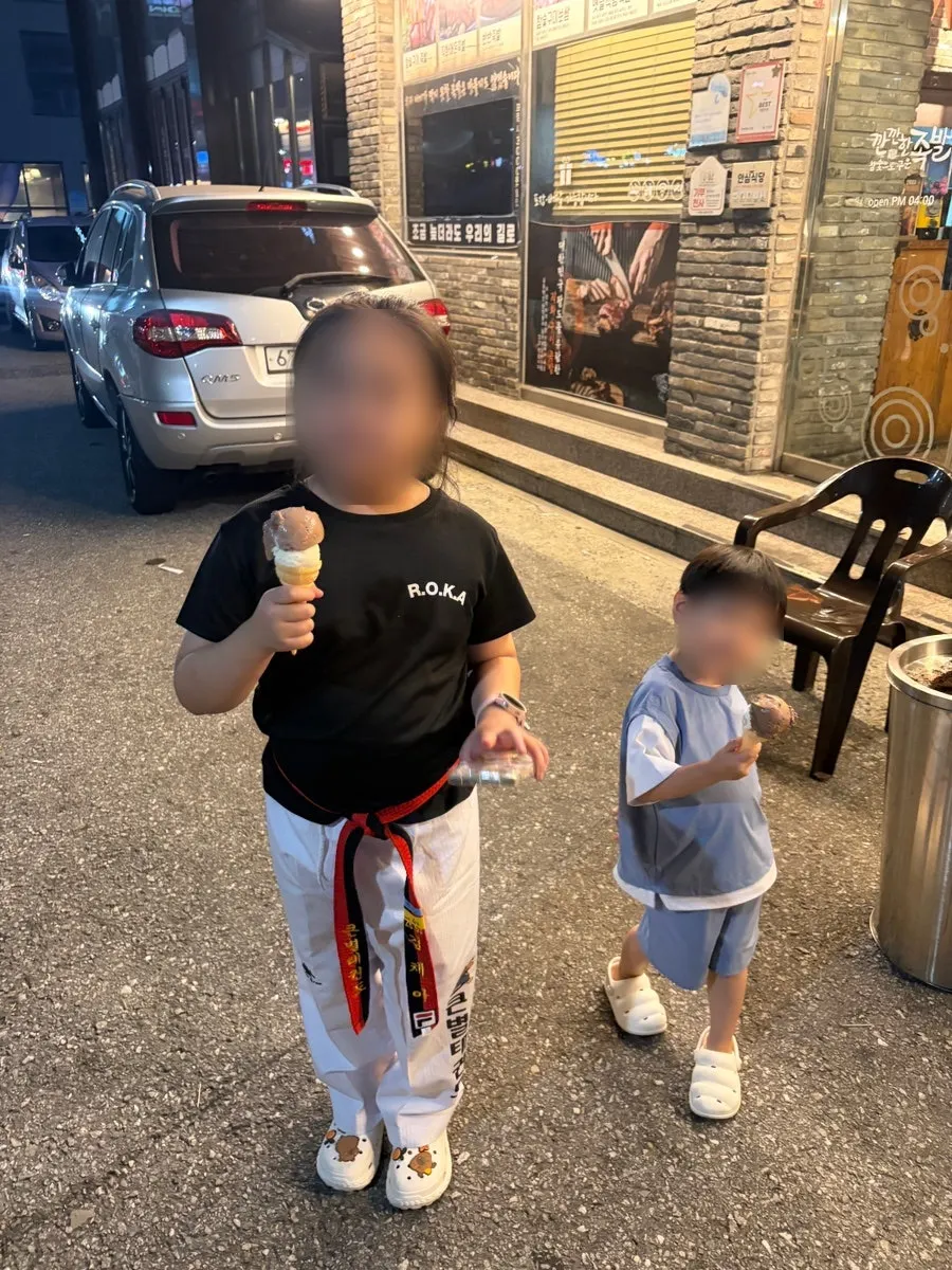 식사 마무리로 마신 커피