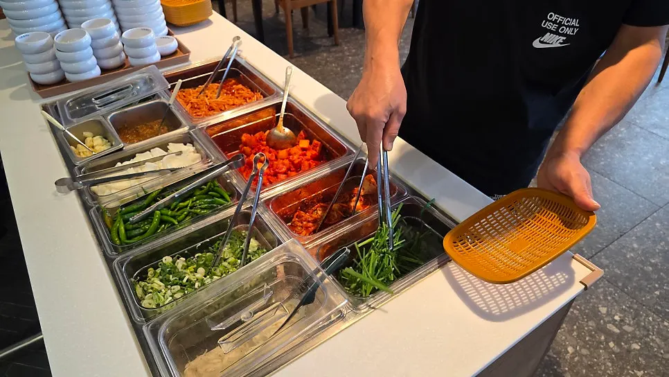 신주옥미 순대와 김치 반찬