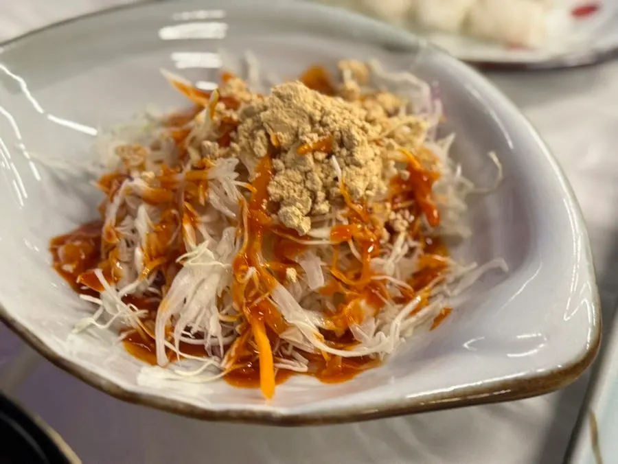 Plate of grilled herring banchan