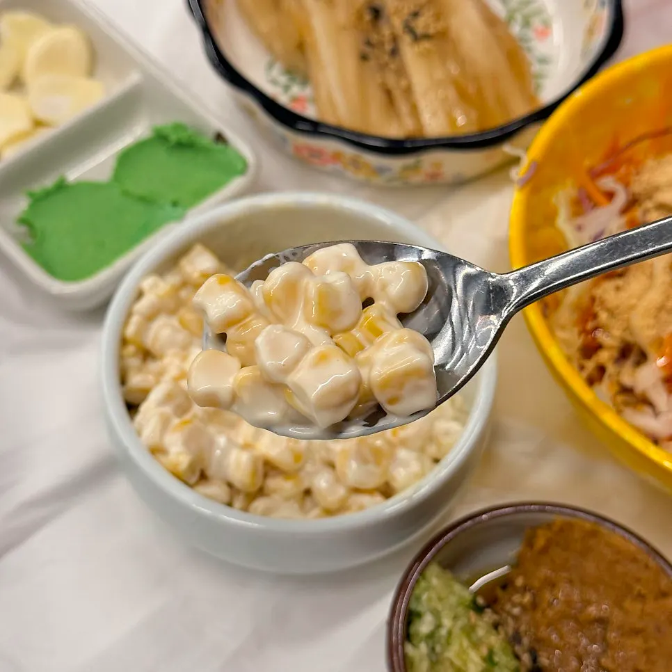 Generous basic side dishes before the sashimi arrives