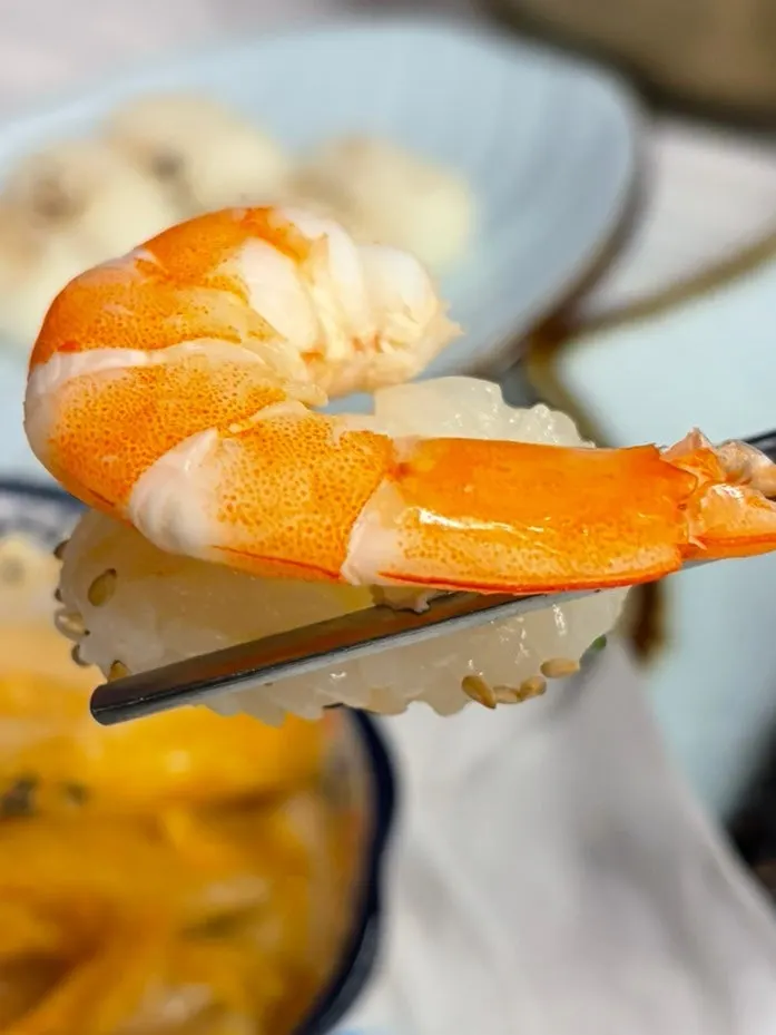 King shrimp meat dipped in chogochujang