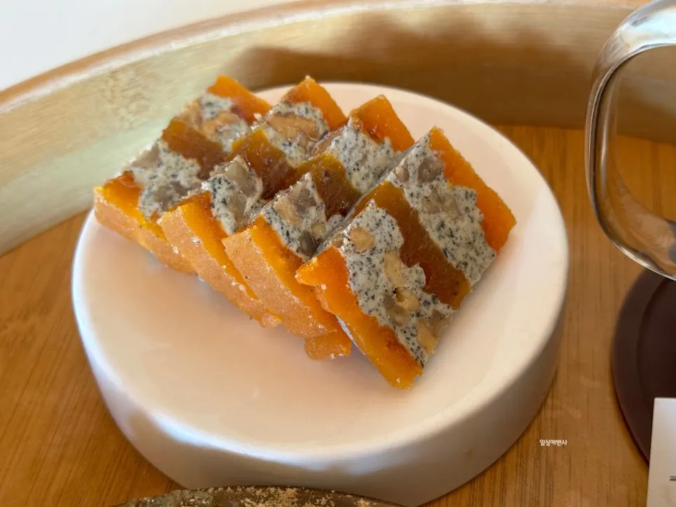Gotgam sando with black sesame walnut cream cheese