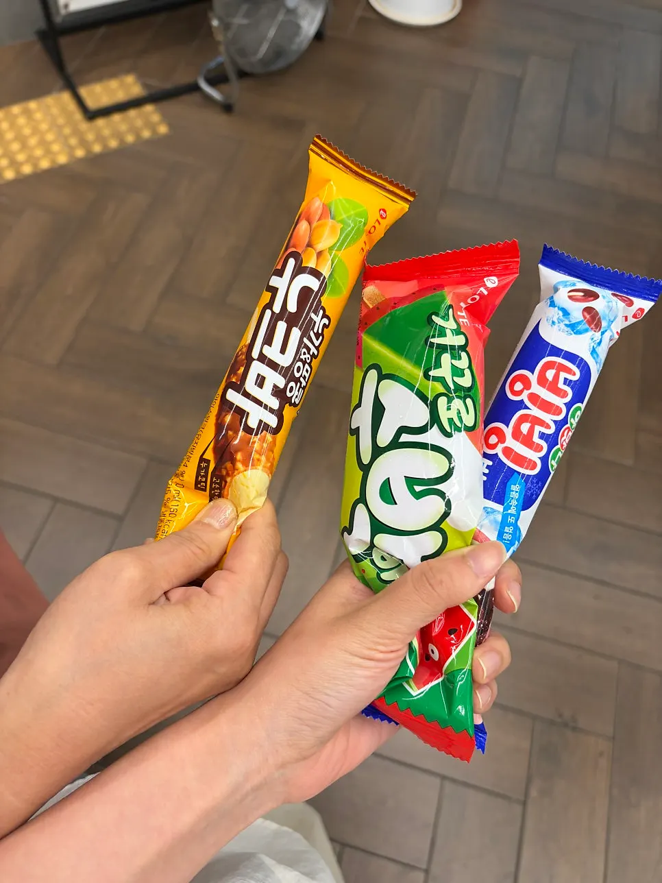 Ice cream received for a receipt review