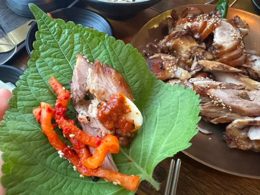 족발과 함께 나온 양념 소스
