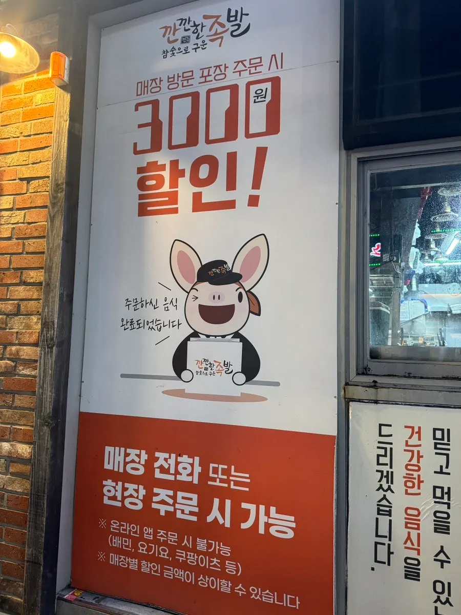 Nearly empty jokbal plate after two people finished it
