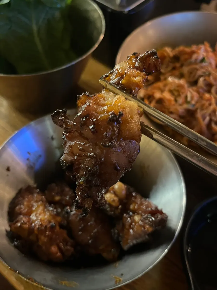 불맛이 느껴지는 매운 미니족 클로즈업