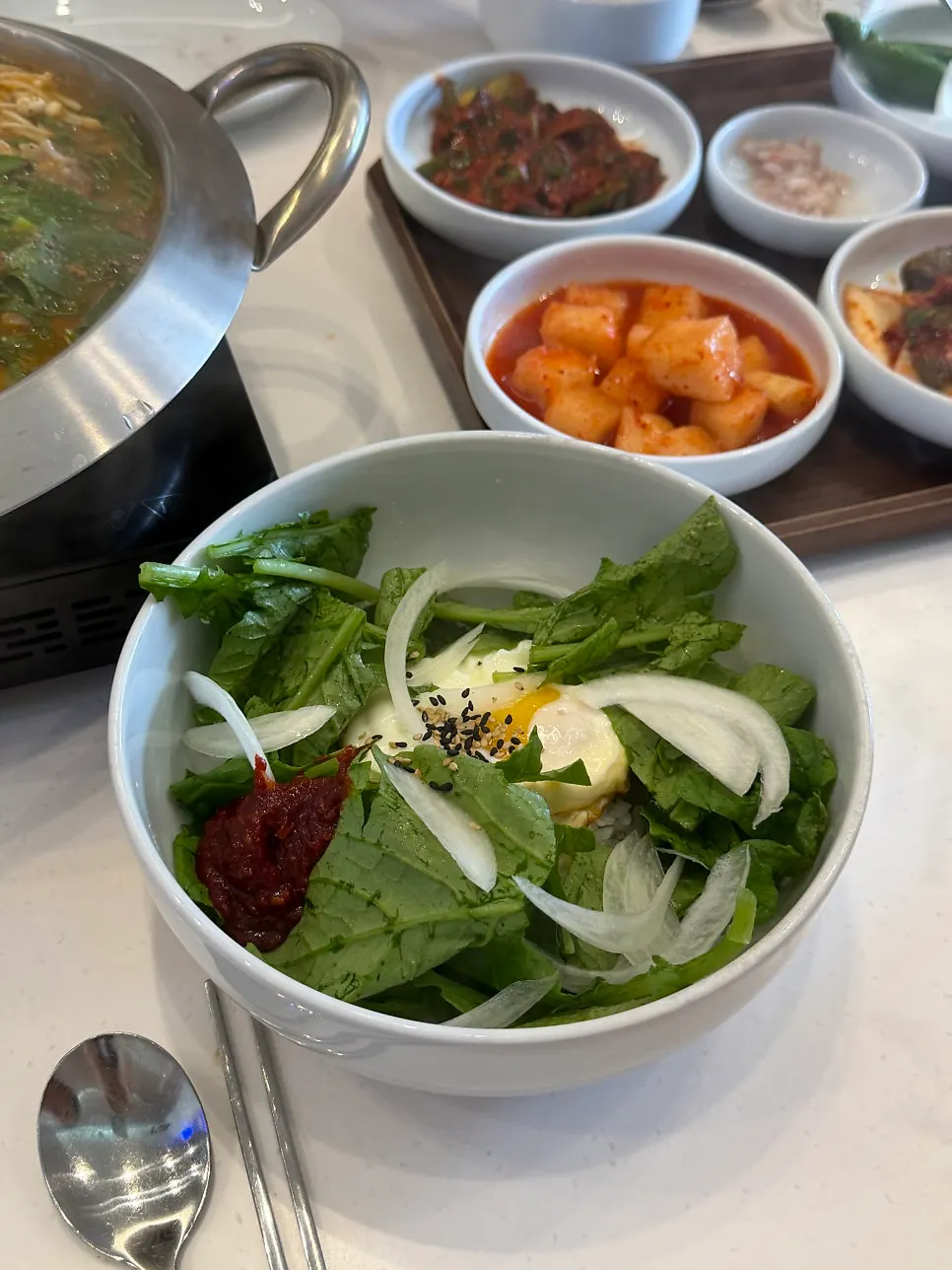 Seasonal bibimbap from the review event