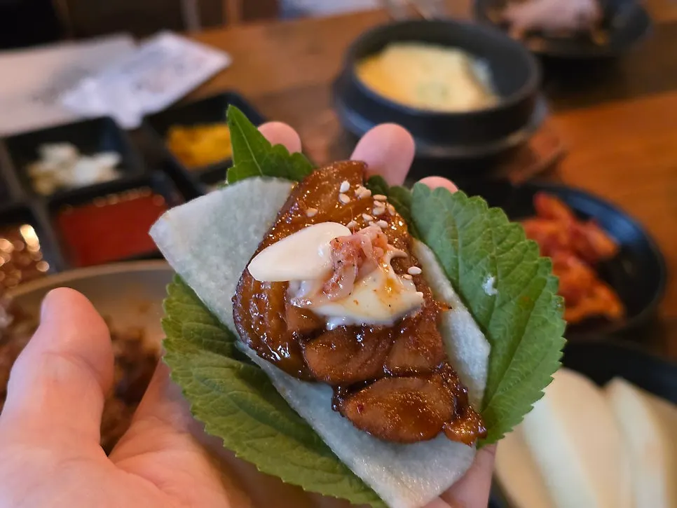 불향 입힌 족발 클로즈업