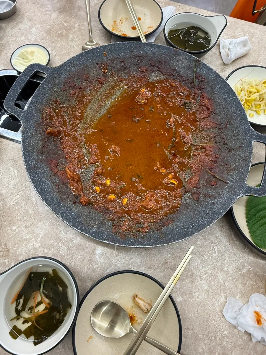계란찜 위에 올린 주꾸미 한입