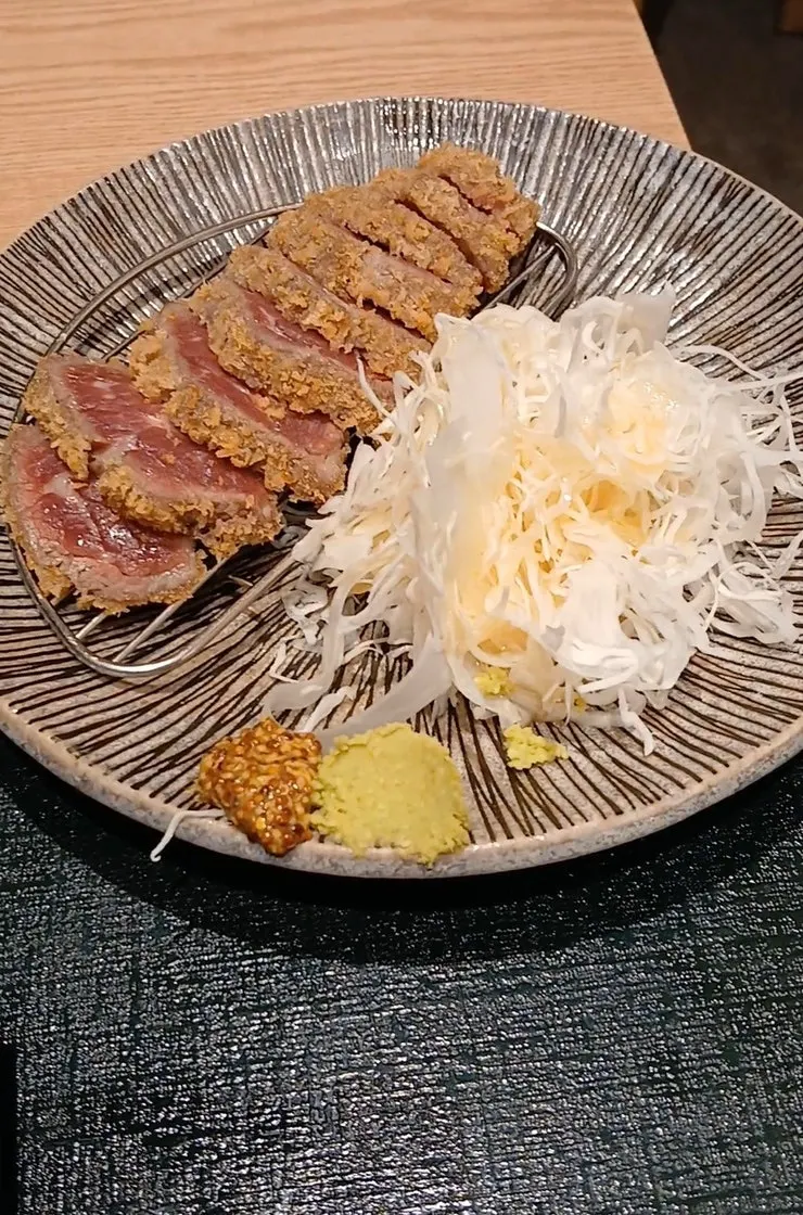 Sweet-potato tempura before the main dishes