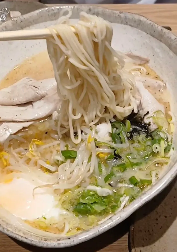 Ramen with a rich broth