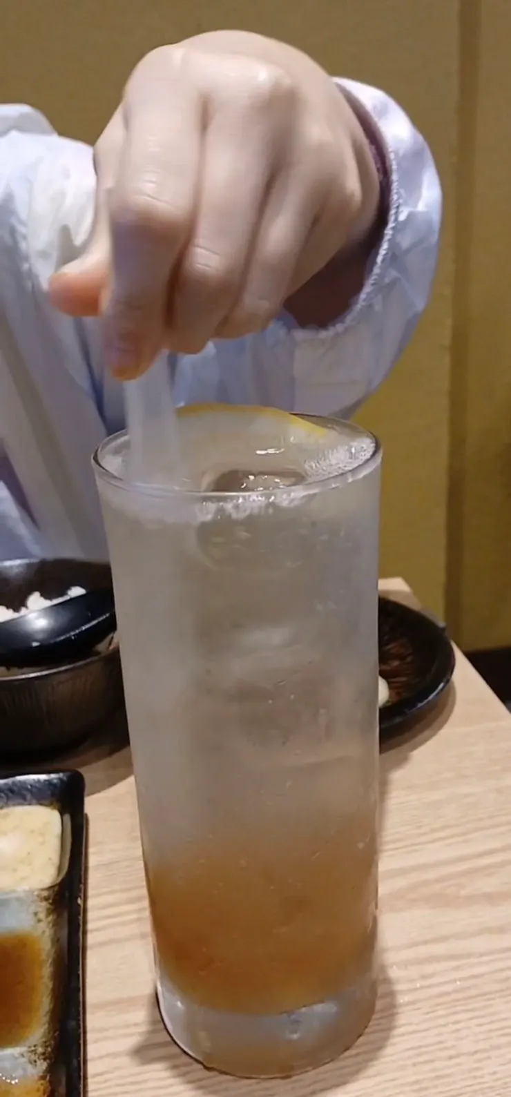 Lemonade ordered as an after-meal palate cleanser