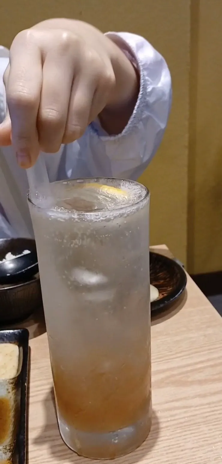 Refreshing sparkling lemonade