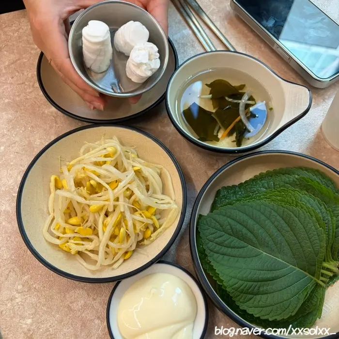 Hair ties provided at the table