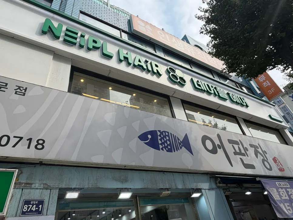 네이플헤어 광명사거리역점 남자 시스루댄디펌 스타일