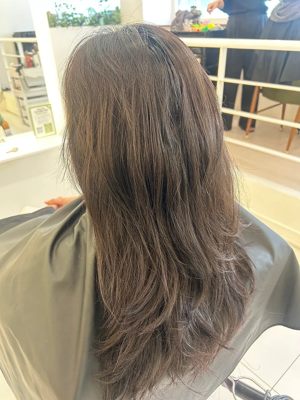 Checking the ash black color tone