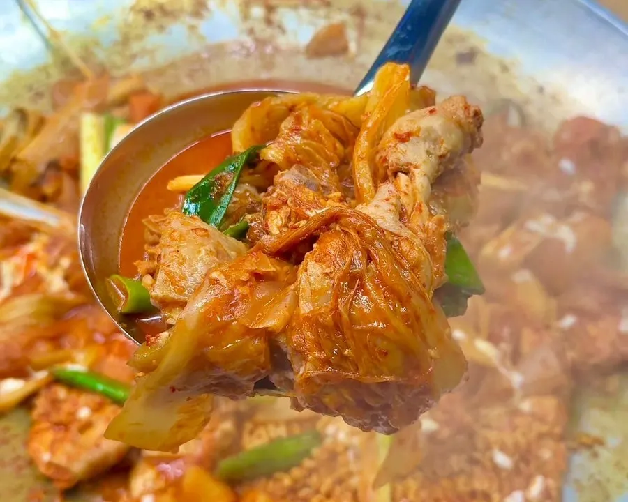 Chicken stew meat with plenty of meat on the bone