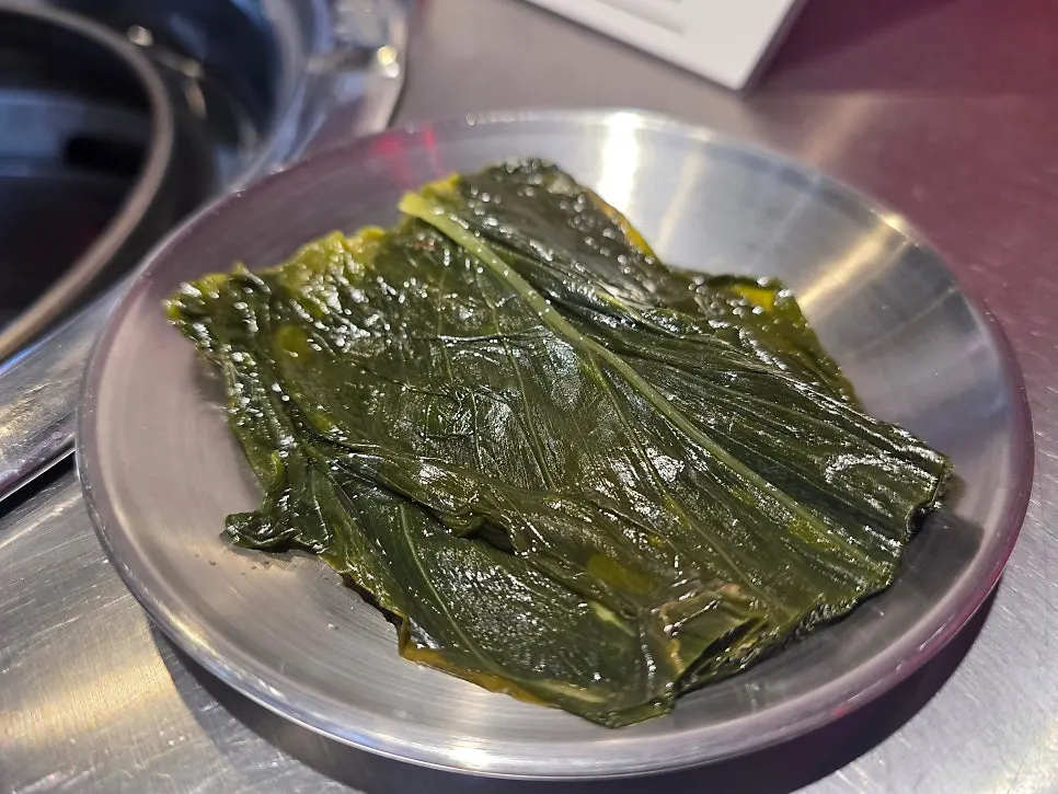 삼목집 기본 상차림 접시