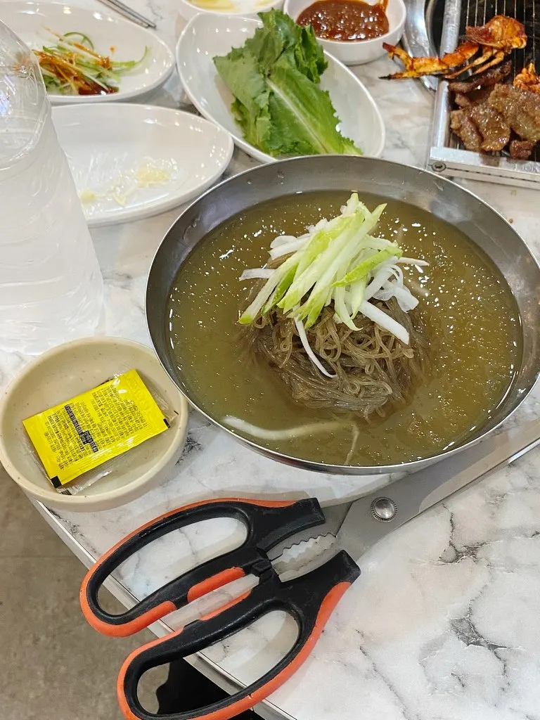 A grilled piece of seoseo galbi