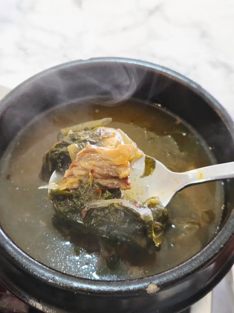 서비스로 나온 근대된장국