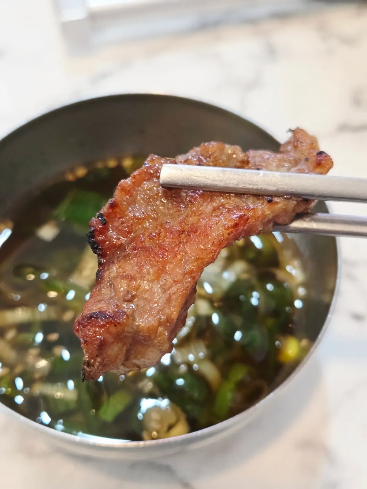 다 익은 서서갈비 한 점