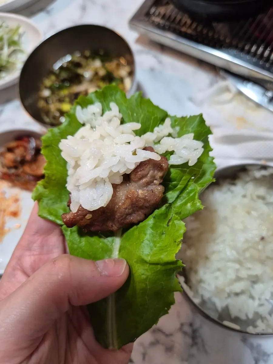 반찬 코너 이용 안내 사진