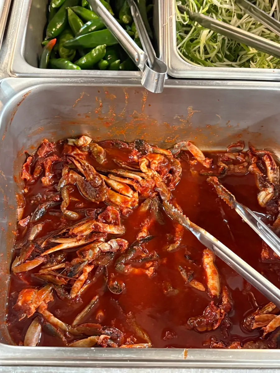 살이 옹골찬 양념게장 클로즈업