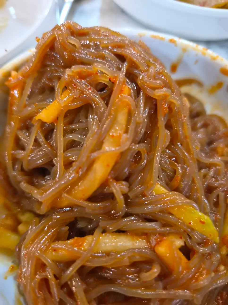 Bibim naengmyeon after a barbecue meal