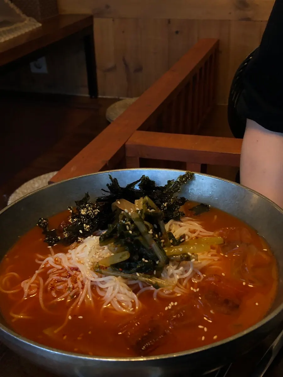 Pork belly dipped in sauce