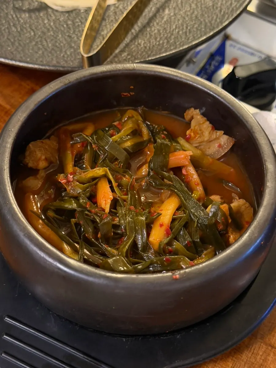 Gatkimchi-jjim served free with the assorted platter order