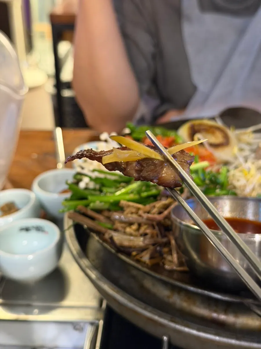 Grilled ppolsal at Gwangseonjip