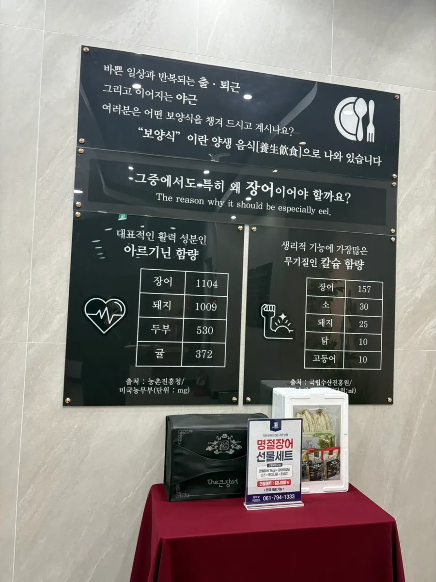 Packaged eel purchased for ₩58,090