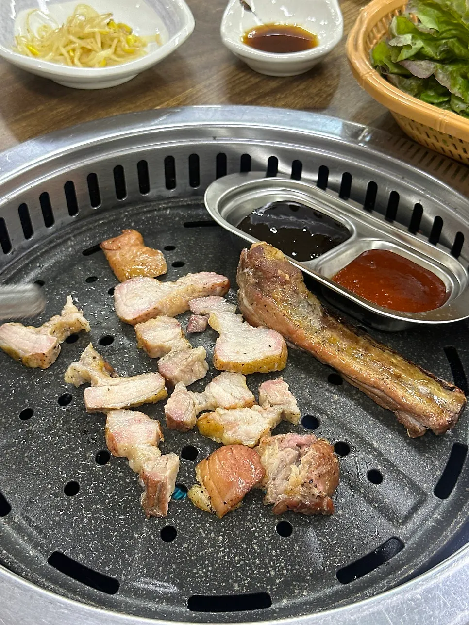 살을 발라낸 뽈락구이 속살