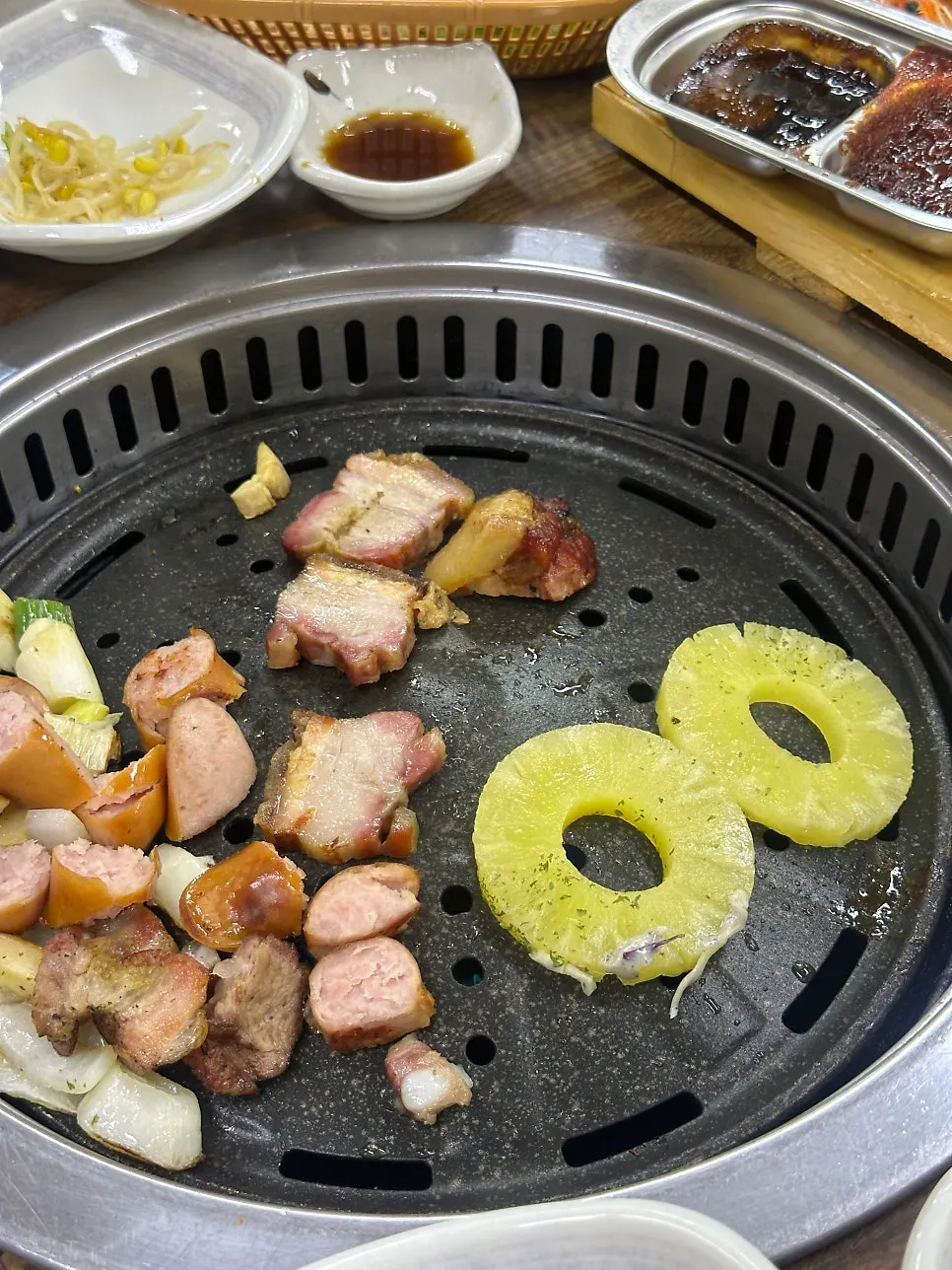 마지막으로 구워 먹은 파인애플