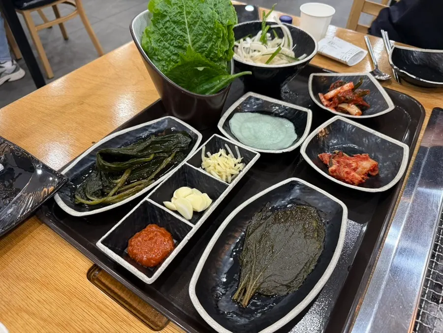 Basic side dishes set on the table