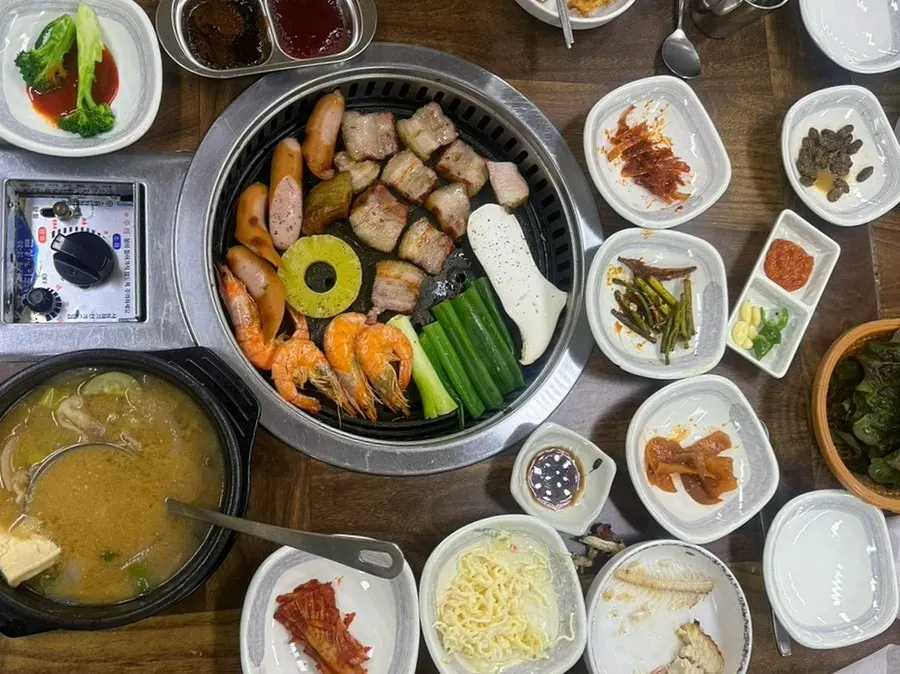 1인 1마리로 나온 뽈락구이 한상