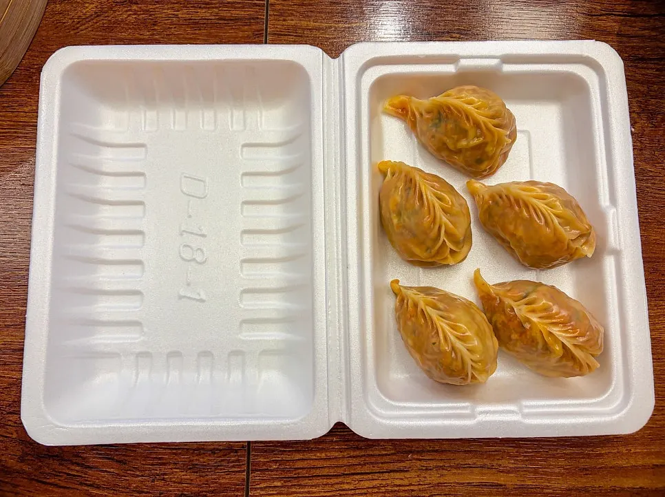 Packing leftover dumplings yourself