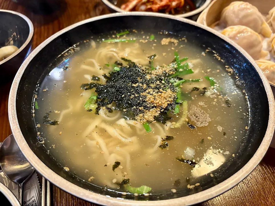 A full table with all three menu items