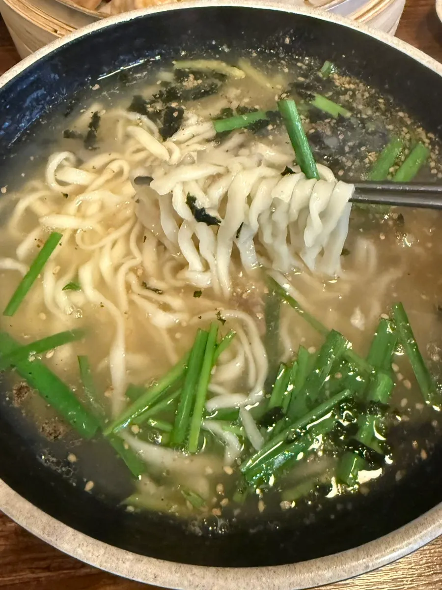A bowl of handmade kalguksu