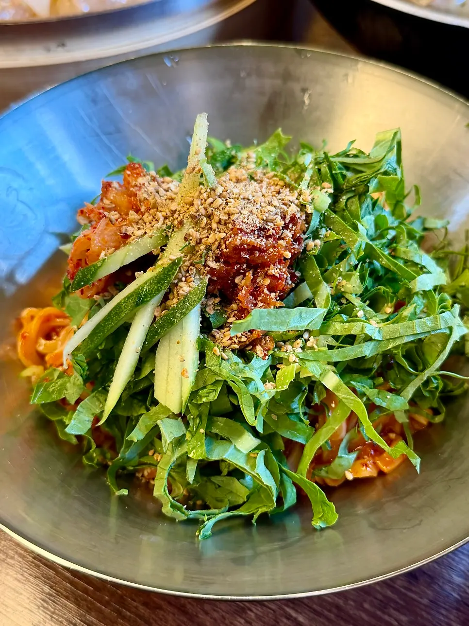 A generous bowl of bibim kalguksu