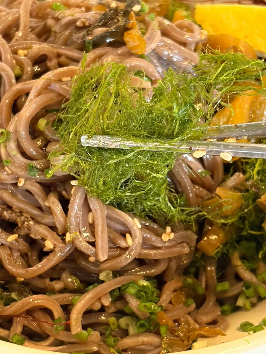 A meal featuring distinctive Japanese-style dishes