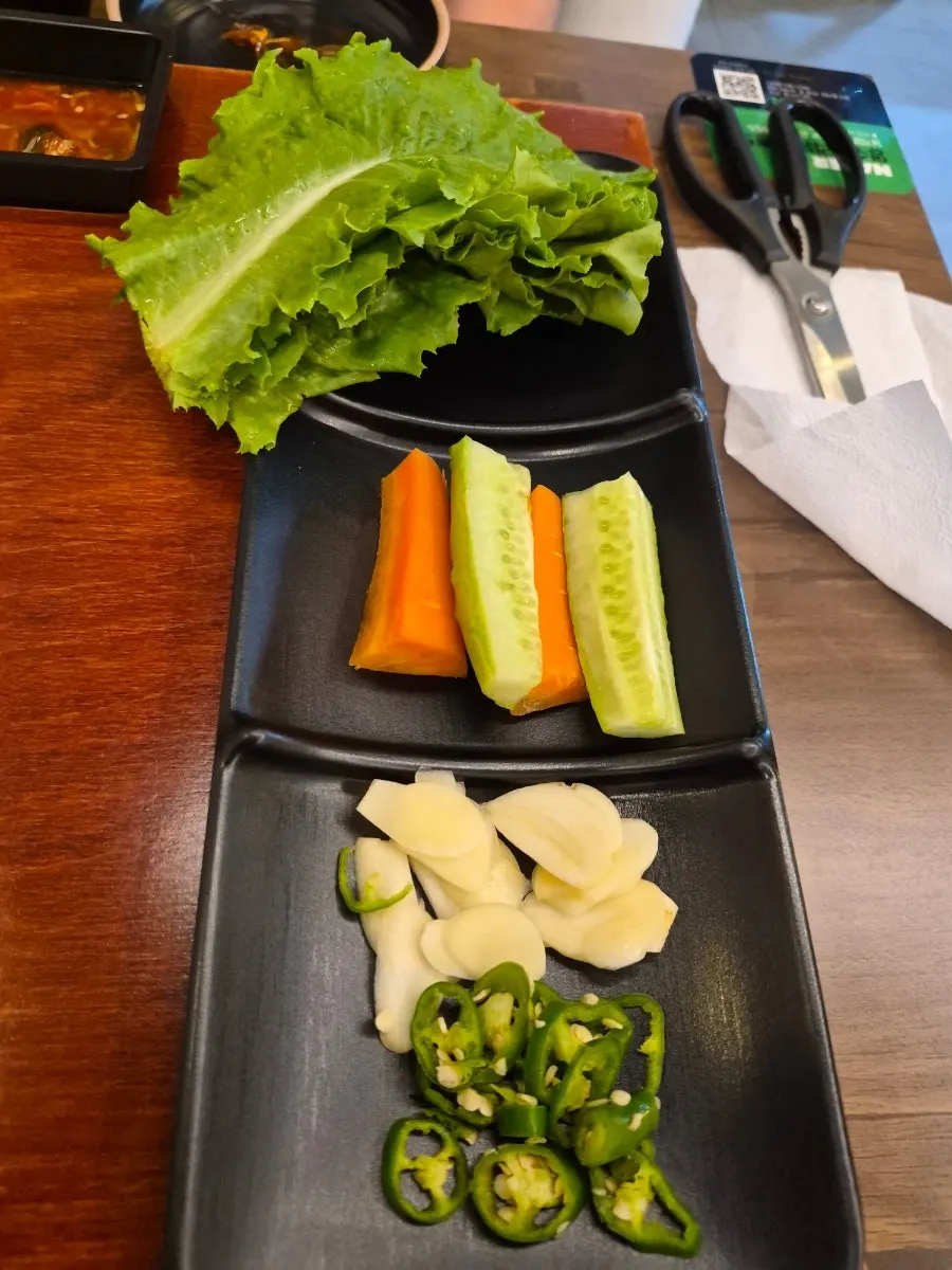 식사를 마친 귀한족발 연신내점 테이블